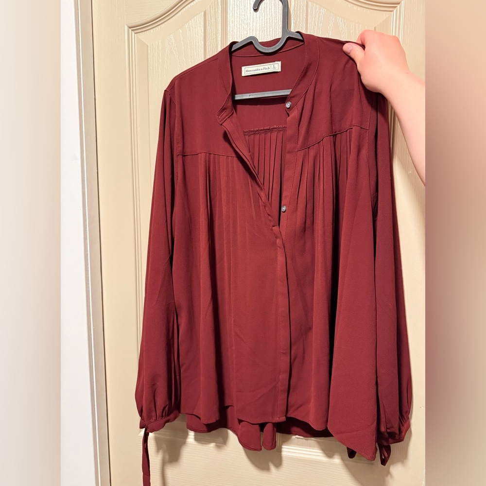 Abercrombie & Fitch Burgundy Blouse